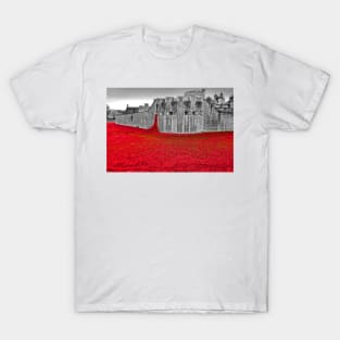 Tower of London Red Poppies T-Shirt